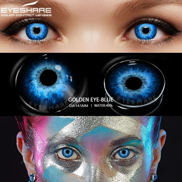 1 Pair Cosplay Contact Lenses For Eyes Beauty Pupils Crazy Halloween Colored Contact Lens Fashion White Cat Eye Soft Lense