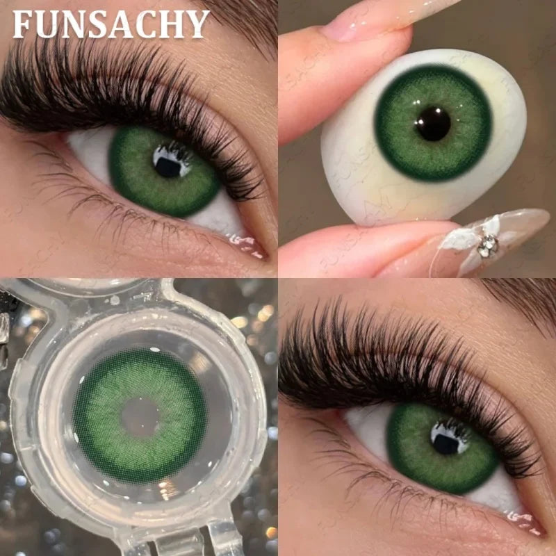 1 Pair Elesis Series Contact Lenses for Eyes Brown/Gray Colored Lenses Blue Natural Eye Contacts Annual Fast Shipping