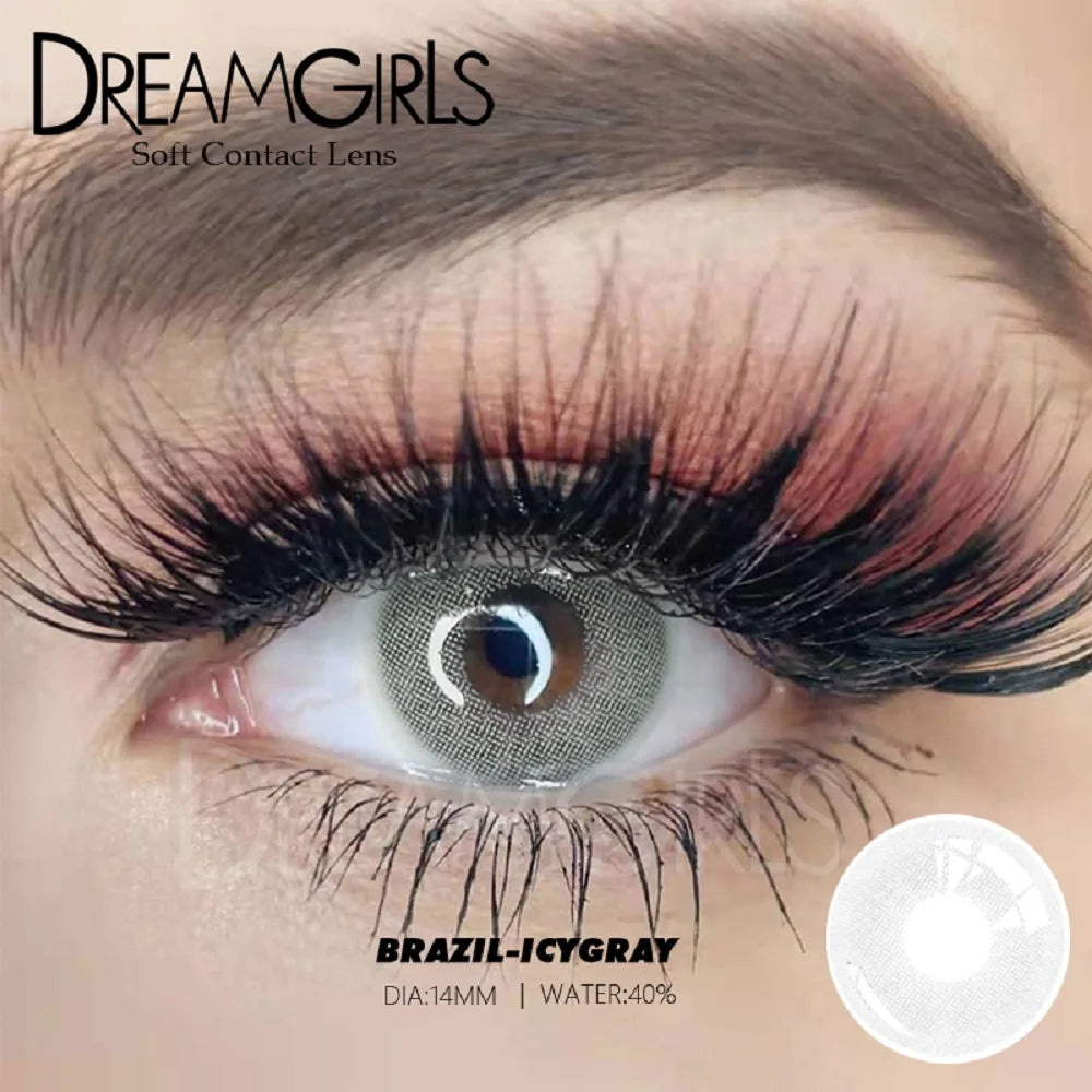 1Pair Brazil Famous Solitica Natural Color Contact lens Soft Contact Lenses Natural color Beauty pupil Yearly Used