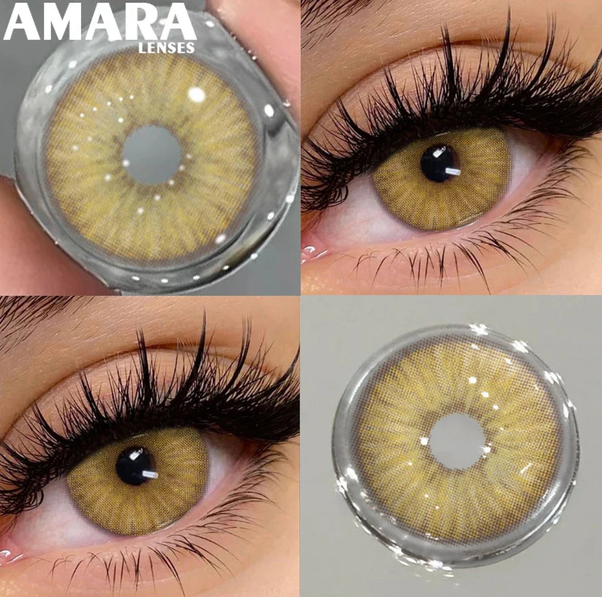 1 Pair Black Color Contact Lenses for Eyes 14.5mm Fashion Contact Lenses Brown Natural Contact Lenses Gray Soft Lens