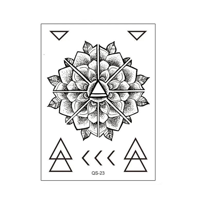 1pcs Hand Flower Rose Fake Tattoo Stickers Waterproof Temporary Tatto Body Art for Girl Women Men