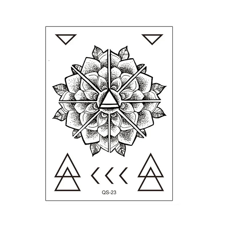 1pcs Hand Flower Rose Fake Tattoo Stickers Waterproof Temporary Tatto Body Art for Girl Women Men