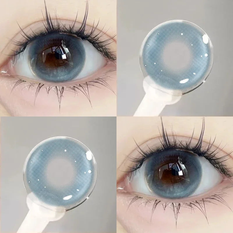 2PCS Colored Contact Lenses Cosmetics Beauty Purple Pupils Natural Contact Lens Green Multicontact Lenses Blue Lenses