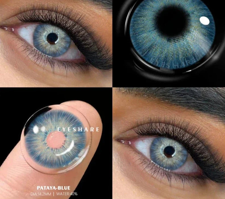 1pair New Colored Contact Lenses for Eyes Green Eye Lenses Blue Lenses Gray Pupis Lens Brown Contacts Yearly Eye Lens