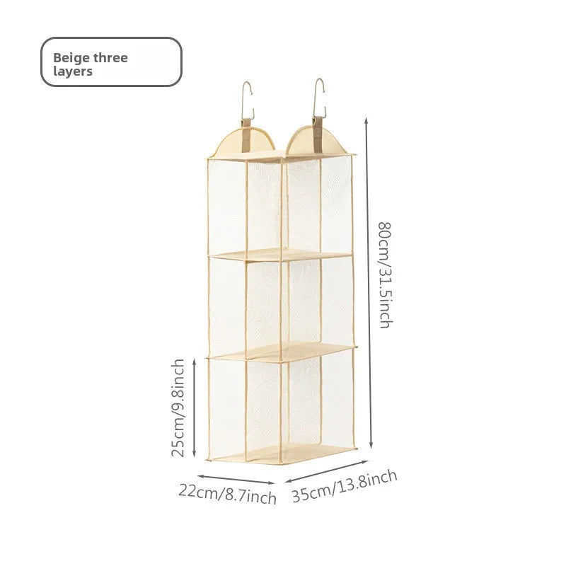Practical Fabric Hanging Organizers Simple Designs Hanging Storage Bag with Multi Layer For Easy Homes Organization