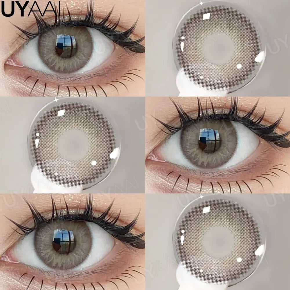 Colored Contact Makeup Natural Brown Eye Lenses Lovesick Series Cosmetics Gray Lenses Woman Makeup Green Beauty Contacts