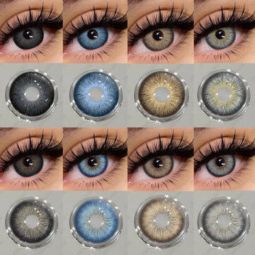1 Pair Black Color Contact Lenses for Eyes 14.5mm Fashion Contact Lenses Brown Natural Contact Lenses Gray Soft Lens