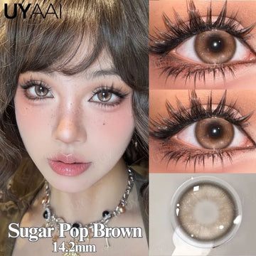 Contact Lenses  Natural Brown Lens Beauty Pink Eyes Color Lenses Cosmetics Gray Eye Lenses Makeup Green Beauty Colorcon
