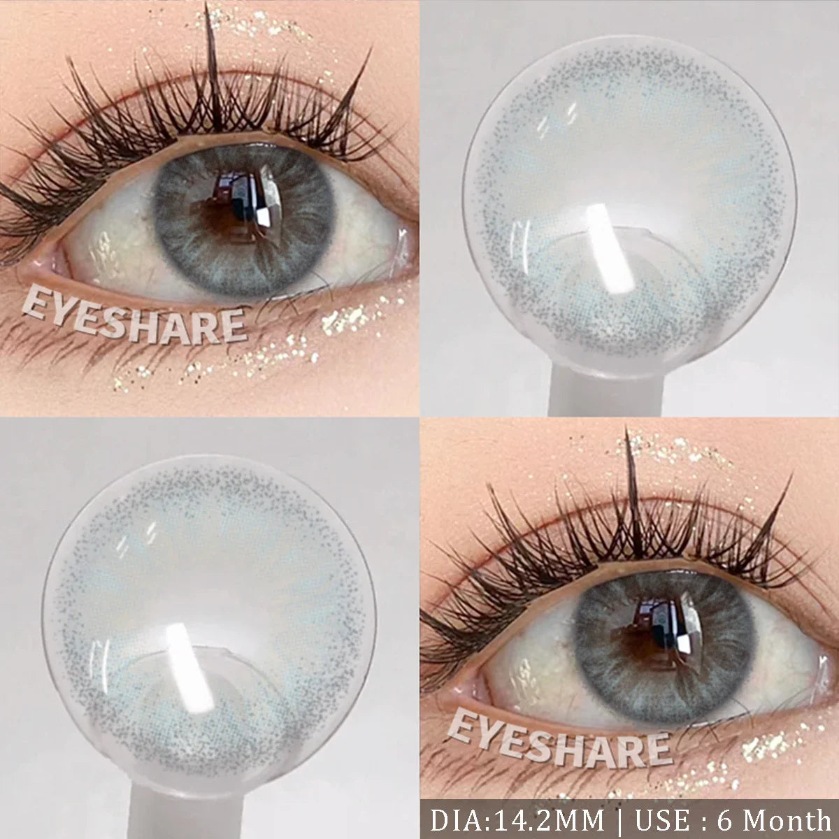NEW 1Pair Natural Colored Contact Lenses For Eyes Beauty pupillents Grey Pupils Brown Contacts New Cosmetic Eyes Makeup