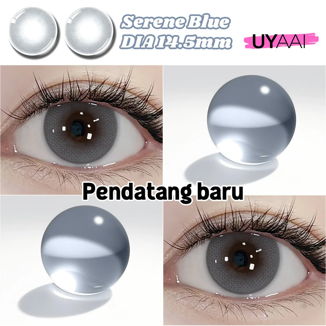 Hot Sales Colored Pupils for Eyes Blue Natural Look Eye Contacts 1 Pair Brown Fashion Lenses Beauty Green Eye Color Lens