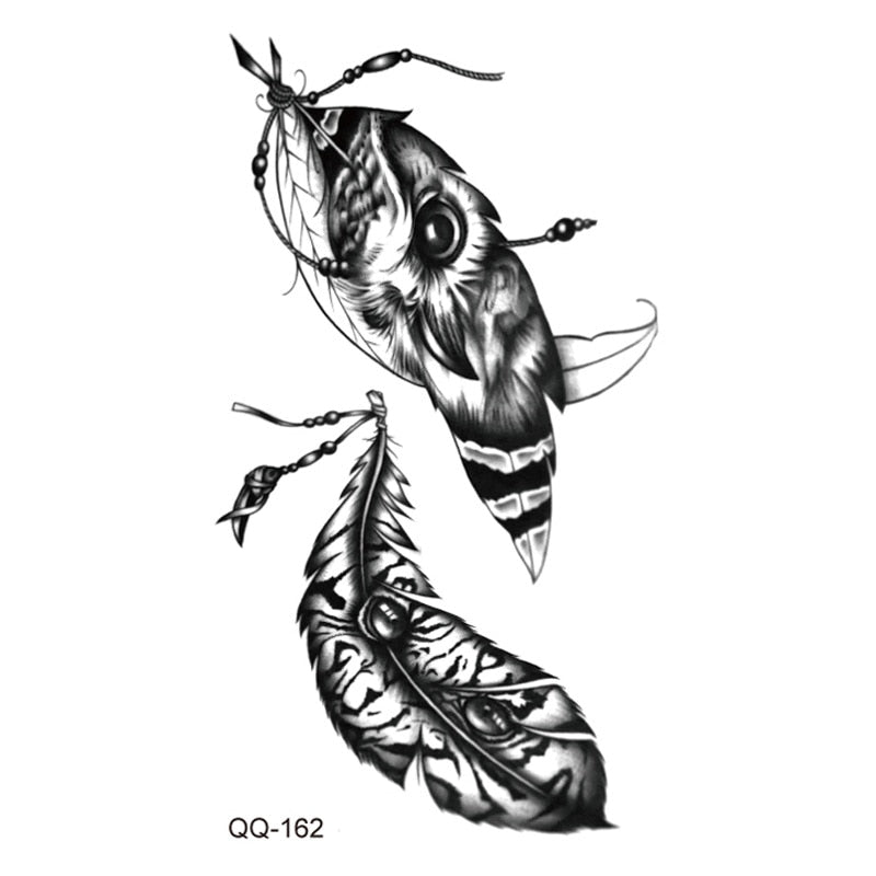 Waterproof Temporary Tattoo Stickers Butterfly Snake Rose Flower Gun Dark Flash Small Women Body Art Wrist Neck Fake Tattoos Men