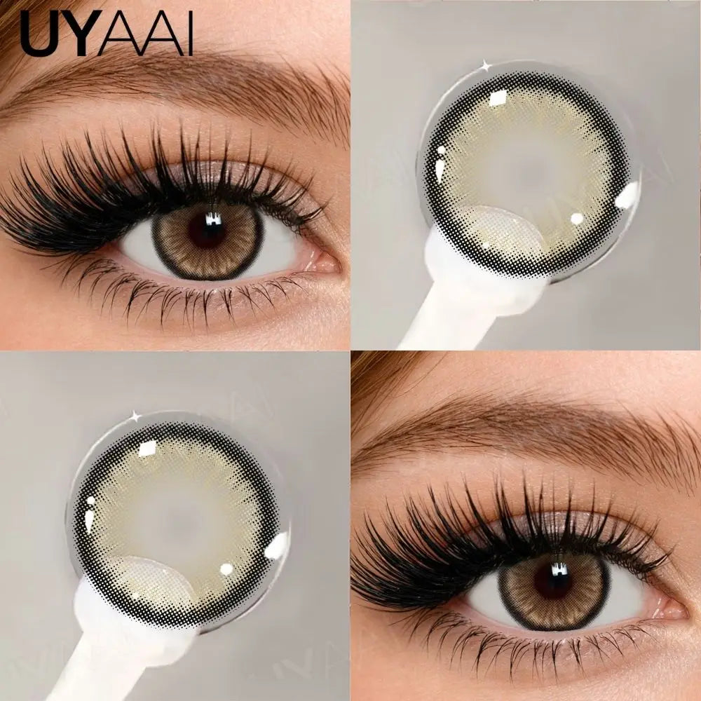 Colored Contact Lenses Makeup Green Lenses Beauty Siri Blue Colored Pupils Cosmetic Natural Brown Pupils 14.5mm Big Eyes