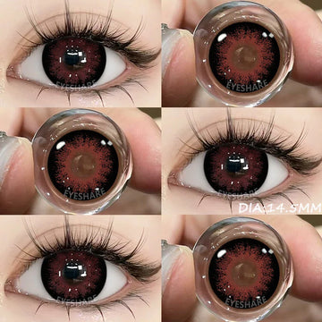 1 Pair 14.5MM Large Diameter Color Contact Lenses Big Eyes Black Contacts For Eyes Brown Lenses Cosmetic Contact Lenses