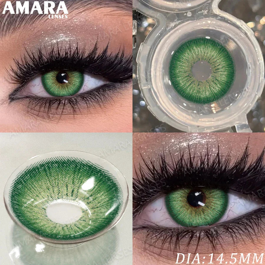 1 Pair Fashion Color Contact Lenses for Eyes Brown Lenses Colorcon Blue Lenses Yearly Beautiful Grey Eye Pupils Lens