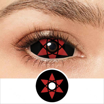 Yearly Use 22mm Full Eye Halloween Contact Lenses For Cosplay Contacts Lens Sharingan Contact Lenses Color Lenses 9.0mm