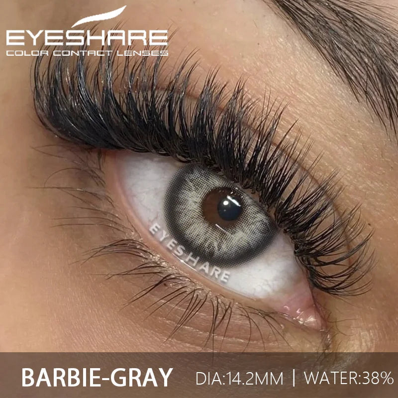 1Pair Fashion Color Contact Lenses for Eyes Blue Eye Contacts Cosmetic Green Contacts Yearly Brown Eye Lens Gray Lenses