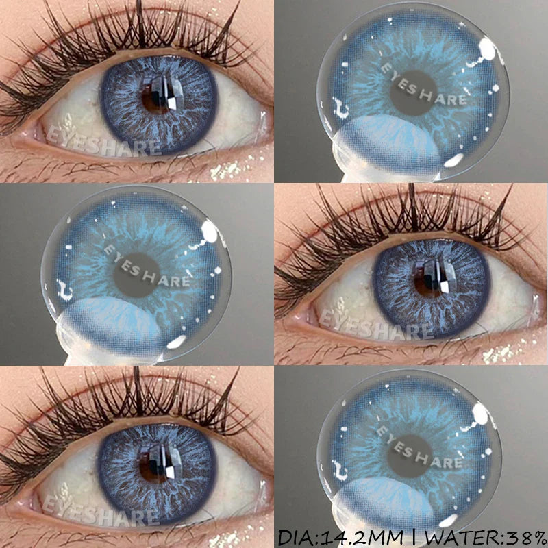 1 Pair Color Contact Lenses for Eyes Blue Eye Contacts Brown Natural Contact Lenses Gray Pupils Green Contacts Yearly