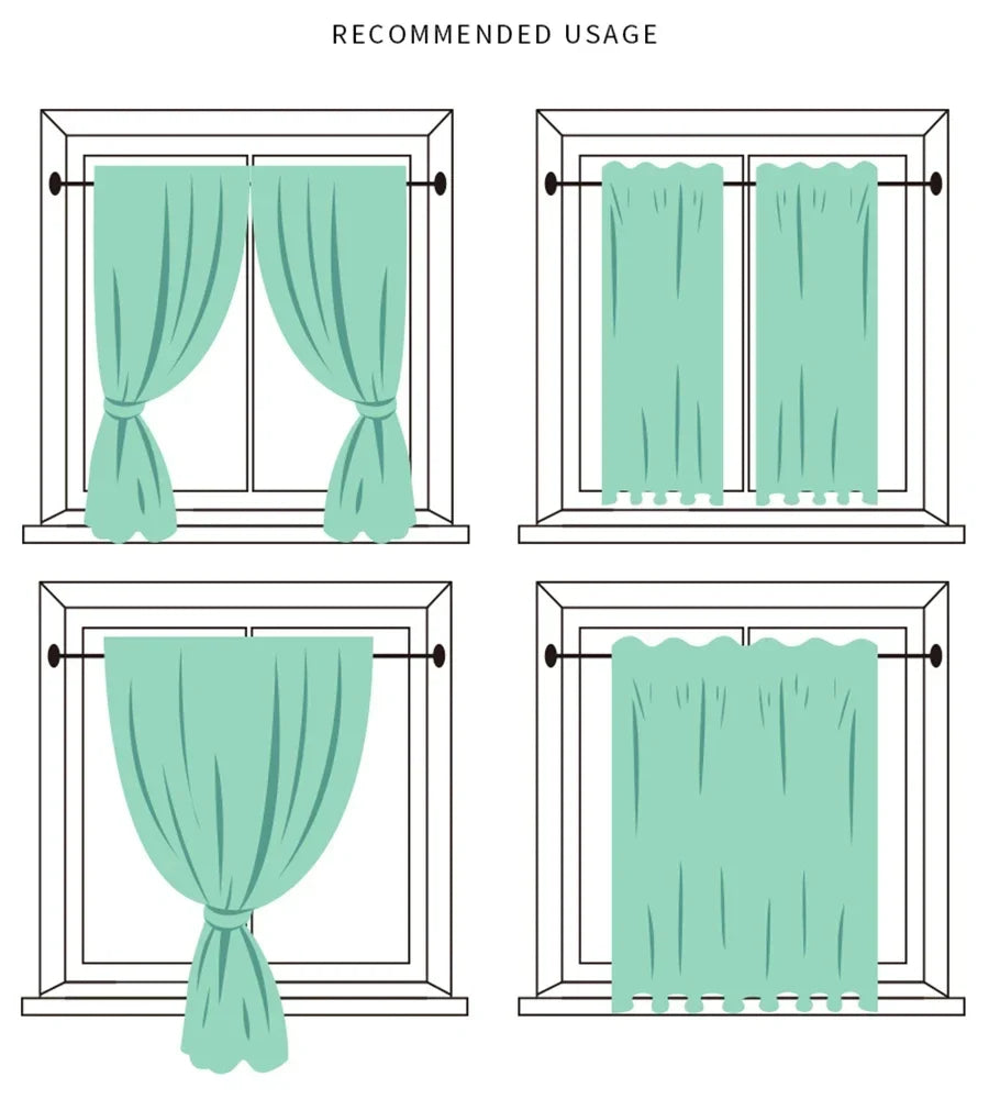 American Sweet Style Plaid Pattern lace Curtain Fabric Kitchen Door Curtains Cafe Living Room Window Kitchen Home Decoration