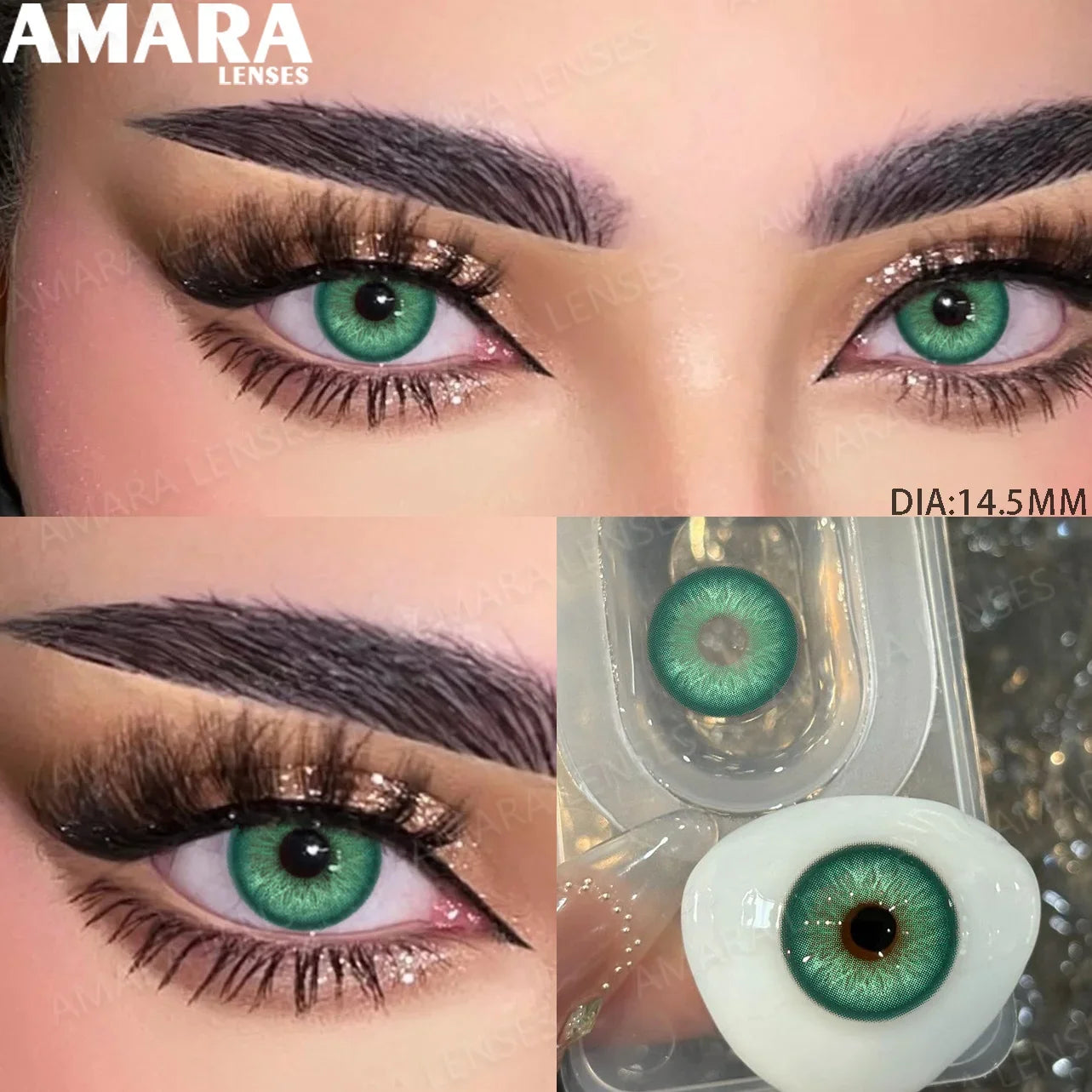 1 Pair Gray Color Contact Lenses for Eyes 14.5mm Fashion Contact Lenses Brown Natural Contact Lenses Gray Soft Lens