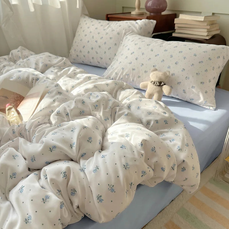3/4Pcs Digital Printing Cartoon Bedding Set Single Queen King Size Duvet Cover Set Bed Sheet Pillowcases