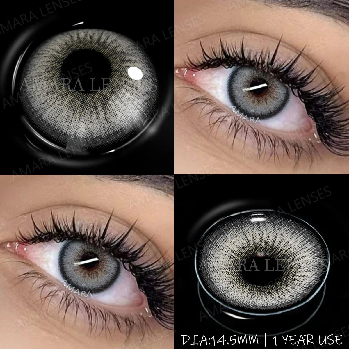 1 Pair NEW Colored Pupils Makeup Green Contact Lenses Beauty Women Colored Pupils Cosmetic Brown Natural Pupils