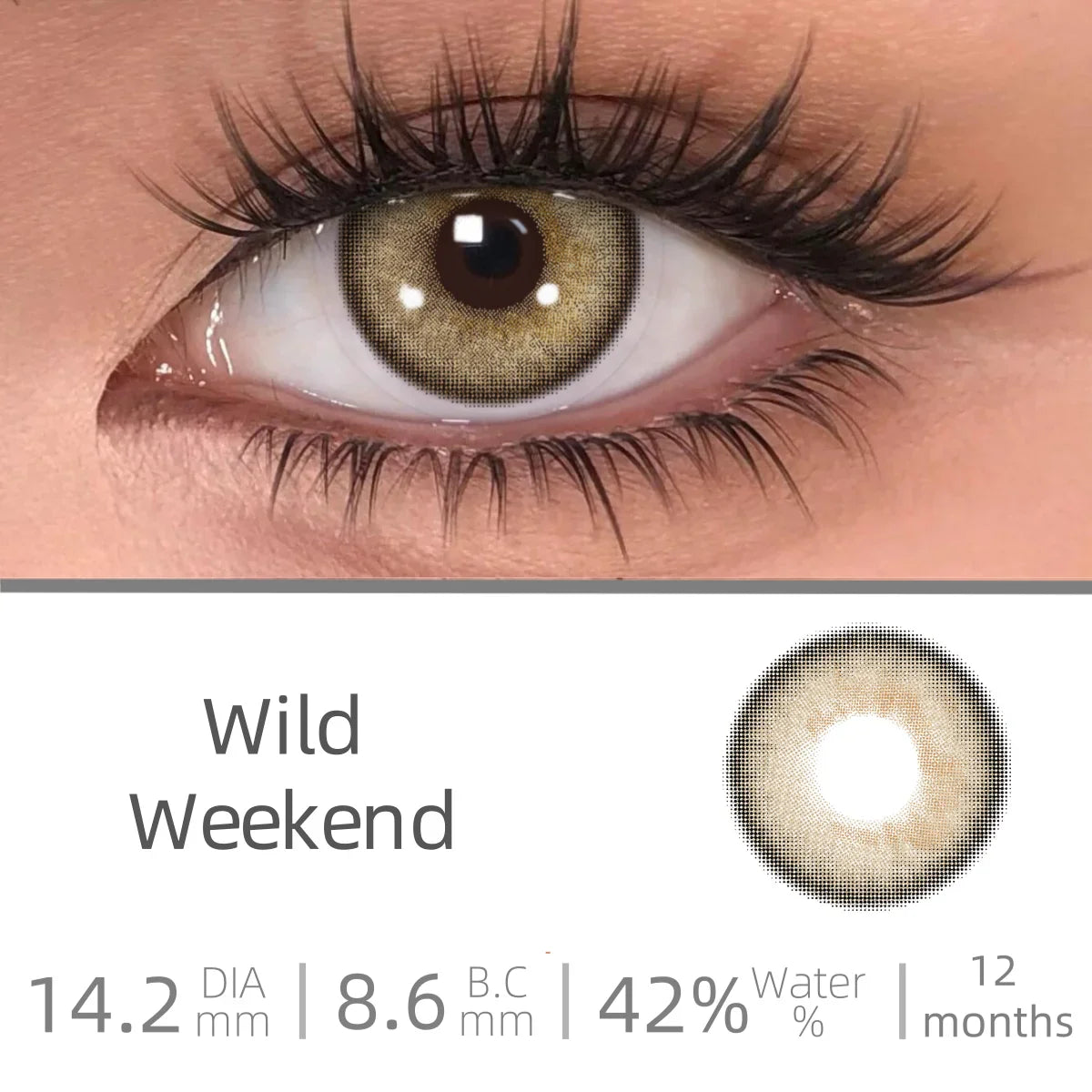 Love Story series Multiple colors Natural soft Contact lenses Blue Lenses Green Pupils Lens Yearly Cosmetic