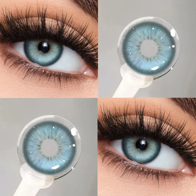 2PCS Brown Colorld Contact Lenses for Eyes Blue Myopia Lenses Beauty Pupils Korean Lenses Fashion Contacts Yearly Use