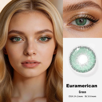 Eyes Color Contacts Colored Contact Lenses Lens Small Pupil Beauty Prescription Myopia Daily 14.2mm 2Pcs Half Year