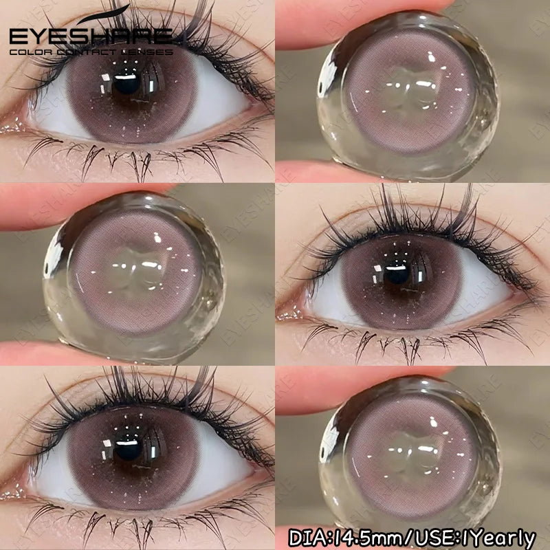 1 Pair Blue Color Contact Lenses for Eyes Cosmetic Korean Brown Contact Cosmetic Eye Contacts lenses doll'eye softlenses