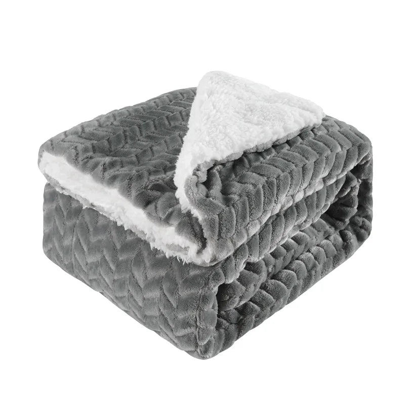 Solid Color Sherpa Lambskin Kids Sofa Couch Blanket Plaid Beach Bathing Wraps Hotel Restaurant Plaids Home Decor