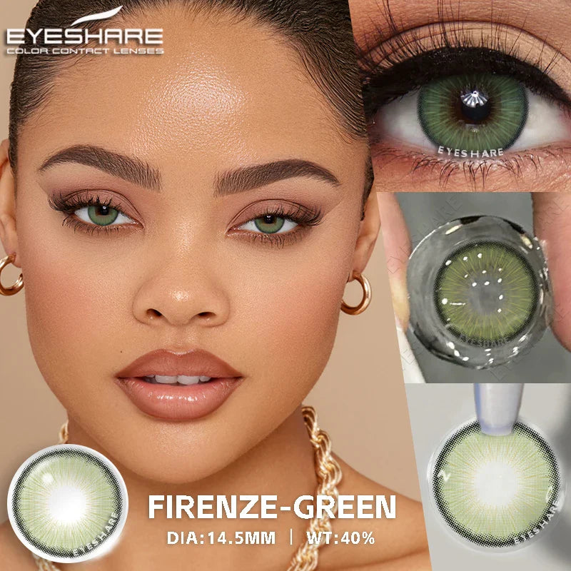 1 Pair Color Contact Brown Eye Color Lenses Makeup Colored Pupils Makeup Natual Look Green Contacts Gray Pupils Lens