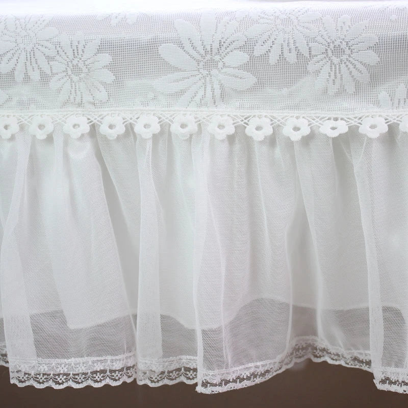 Korean Lace Tablecloth Garden Fresh Pink Bow Home Diningtable Cloth Rectangular European Wedding Decor Cloth