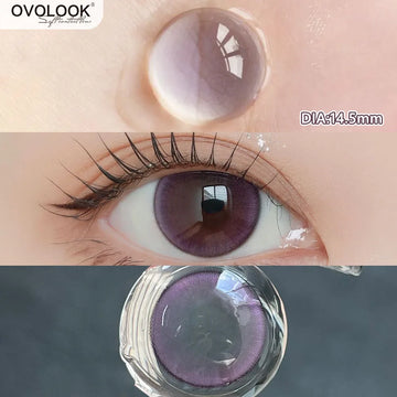 Natural Purple Contact Lenses for Eyes Myopia Beauty Eye Lenses Fashion Color Pupils 2pcs/pair Blue Lens Brown Lenses