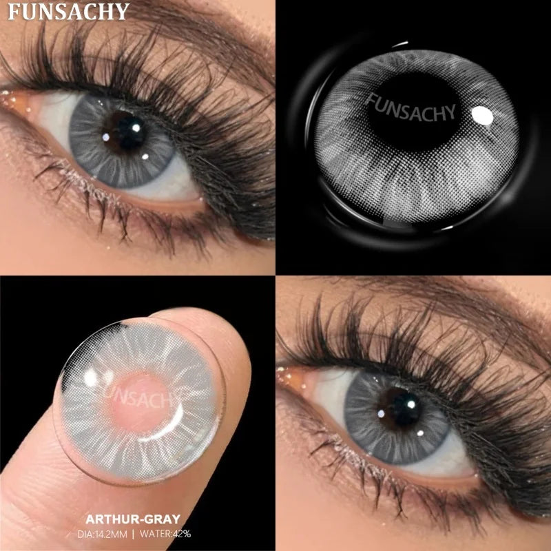 Fashion Color Contact Lenses for Eyes 1 Pair Korean Soft Natural Lenses Gray Pupils Eye Makeup Contacts Blue Brown Lens