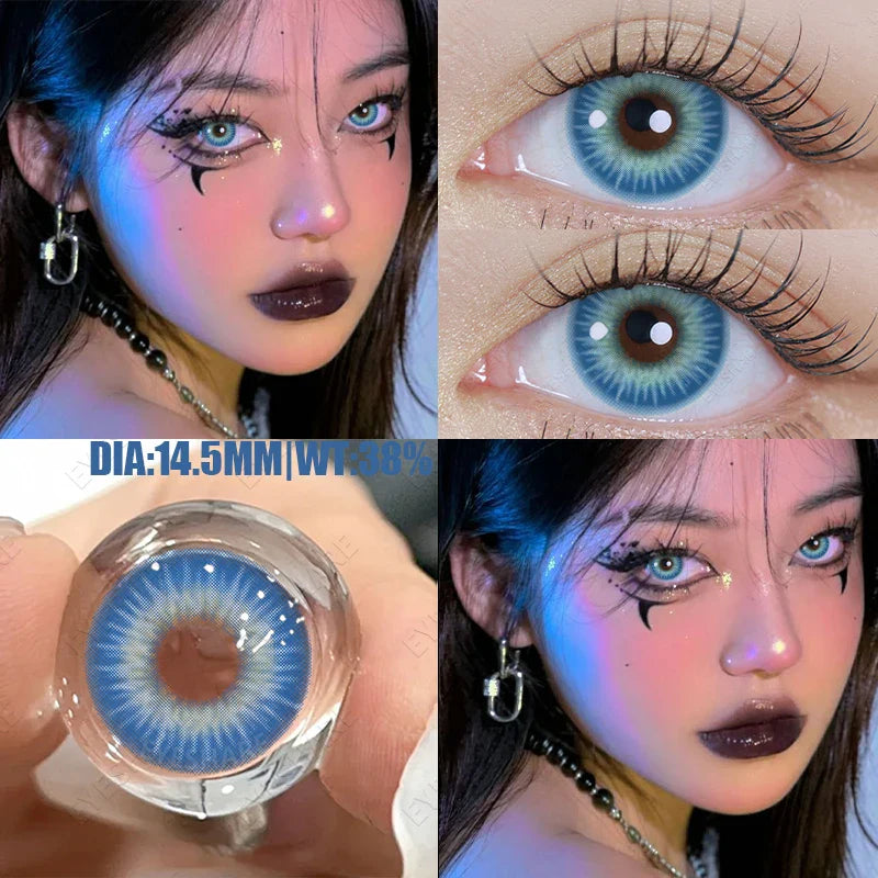 2pcsCosplay Anime Eyes Lenses for Eyes NEBULA Makeup Sharingan Beauty Contact Lenses Eye Cosmetic Color Lens Eyes