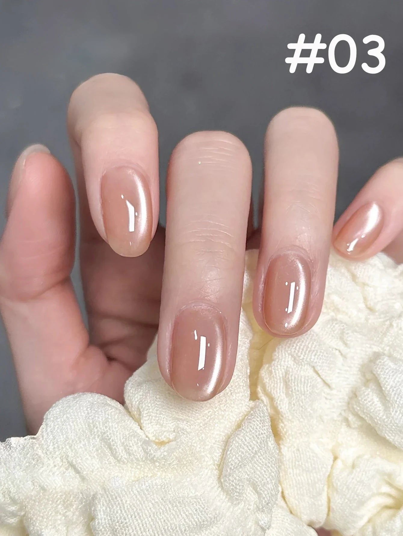 12ml 1-16pcs Autumn Nails New Clear Pink Glass Bead Moonlight Magnet Cat Eye Gel Nail Polish Whitening Nail Supplies