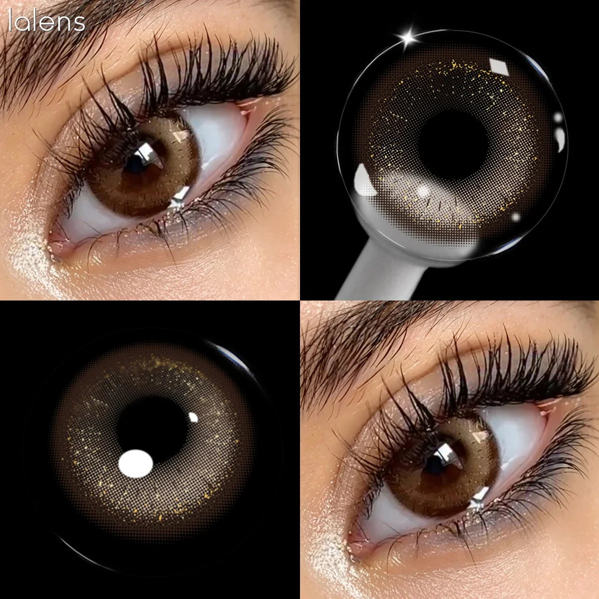 Yearly Plano & Colored Contact Lenses Firefly Brown Natural Prescription Soft Lens Daily Eye Beauty Eyewear