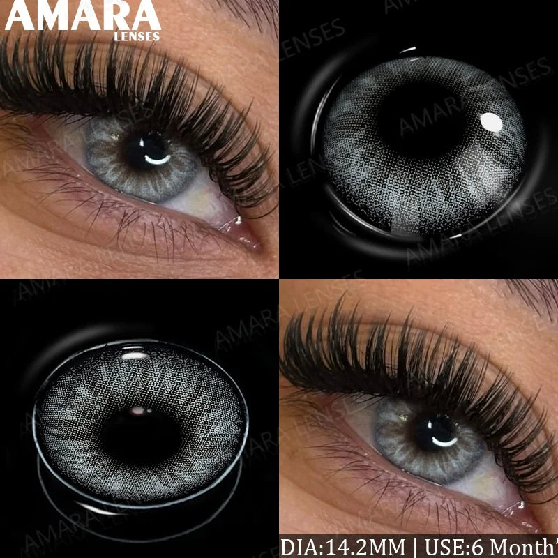 Fashion Colored Contact Lenses Natural Brown Eye Lens Gray Contact Eye Lenses Blue Lenses Contacts for Dark Eyes