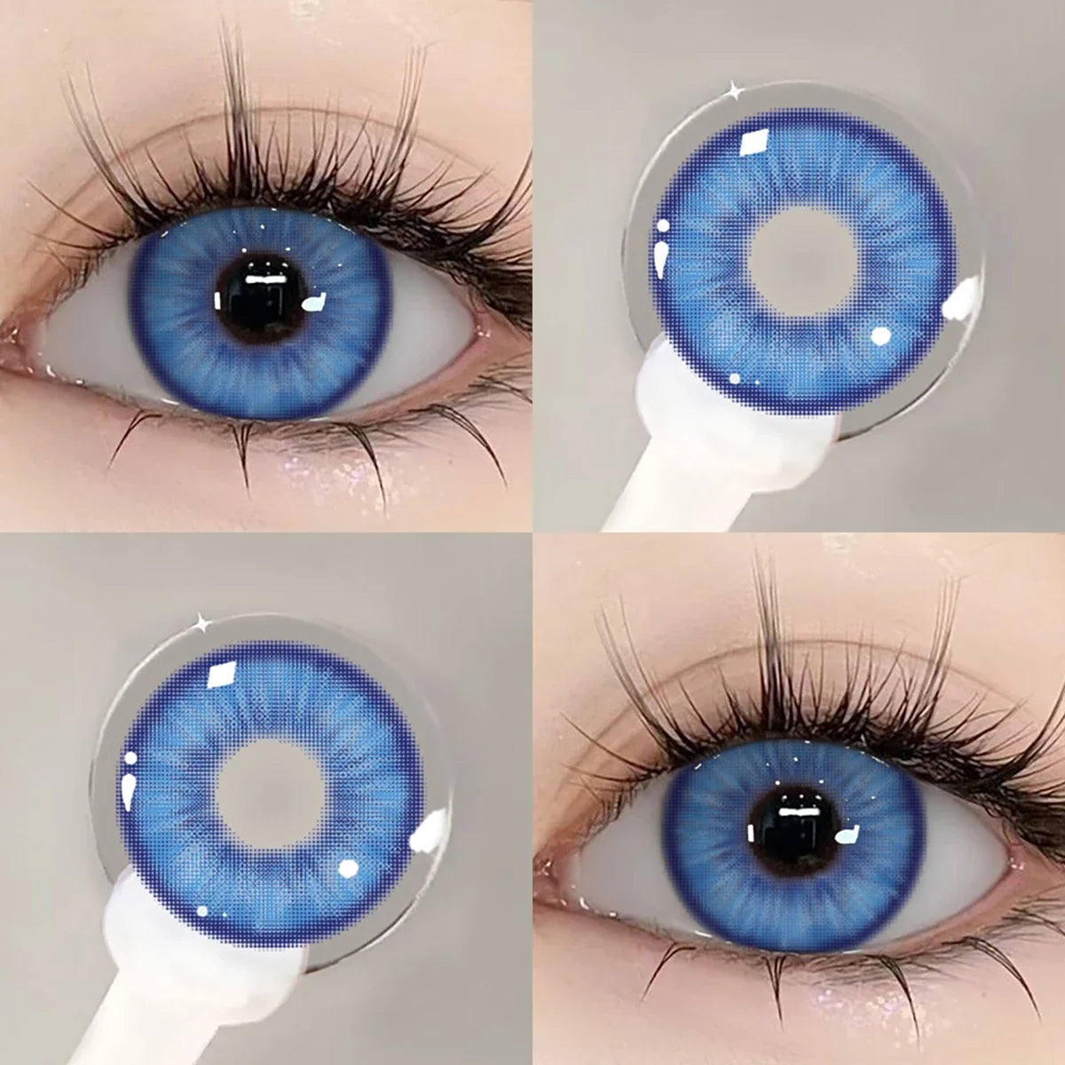 1 Pair Cosplay Contact Lenses for Eyes Cosplay Anime Lenses Multicolored Lenses Halloween Blue Eye Pupilentes 1 Year