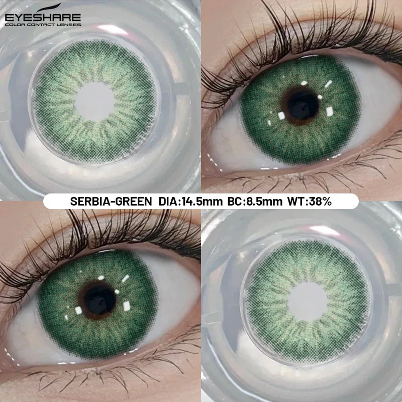 Big Eyes Color Contact Lenses Fashion Blue Colored Contact Lense Brown Softlenses Green Beauty Pupils Yearly Use