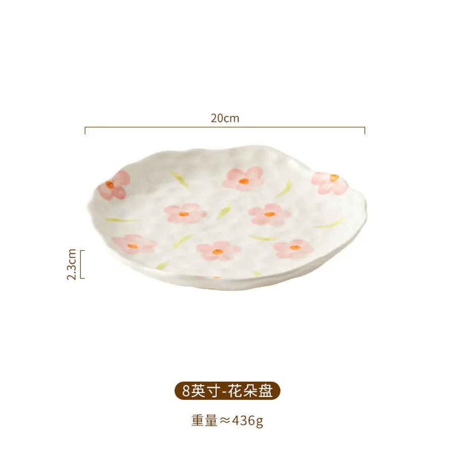 Handmade Irregular Ceramic Dessert Plate