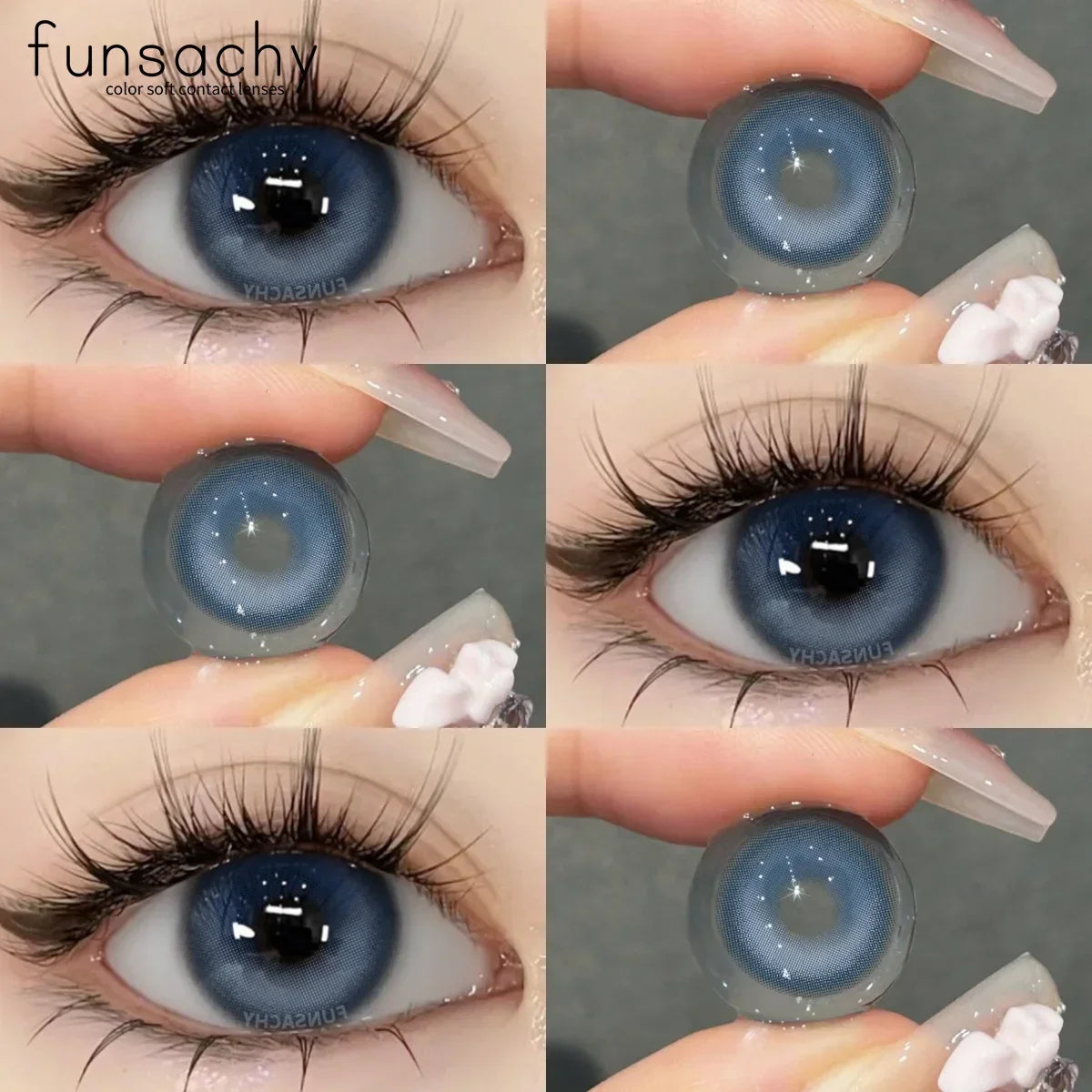 0~-8.00 Degree 1 Pair Myopia Colorcon Korean Lenses Color Prescription Contact Lenses Brown Natural Eye Contacts Lens