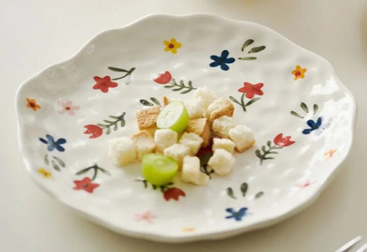 Handmade Irregular Ceramic Dessert Plate