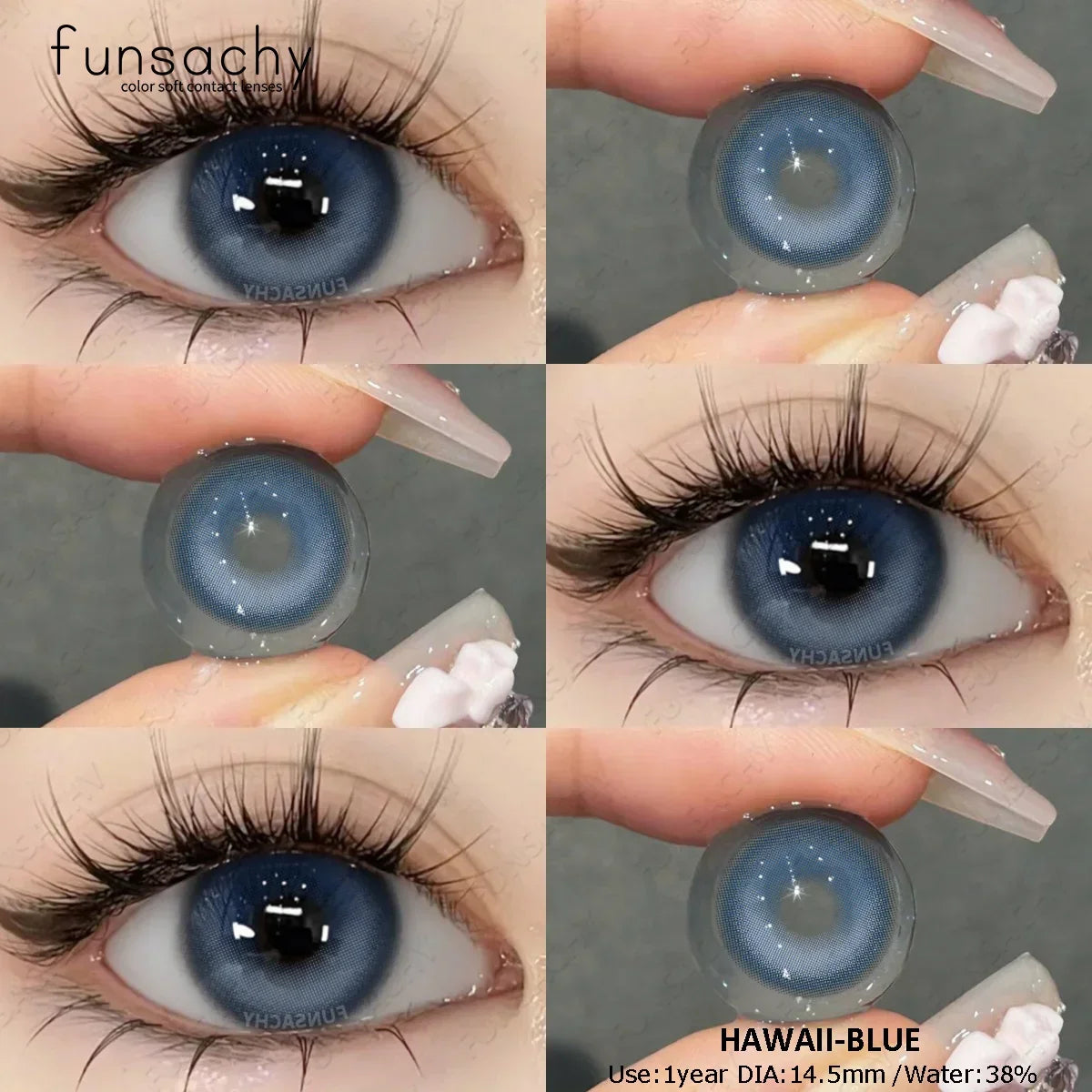 0~-8.00 Degree 1 Pair Myopia Colorcon Korean Lenses Color Prescription Contact Lenses Brown Natural Eye Contacts Lens