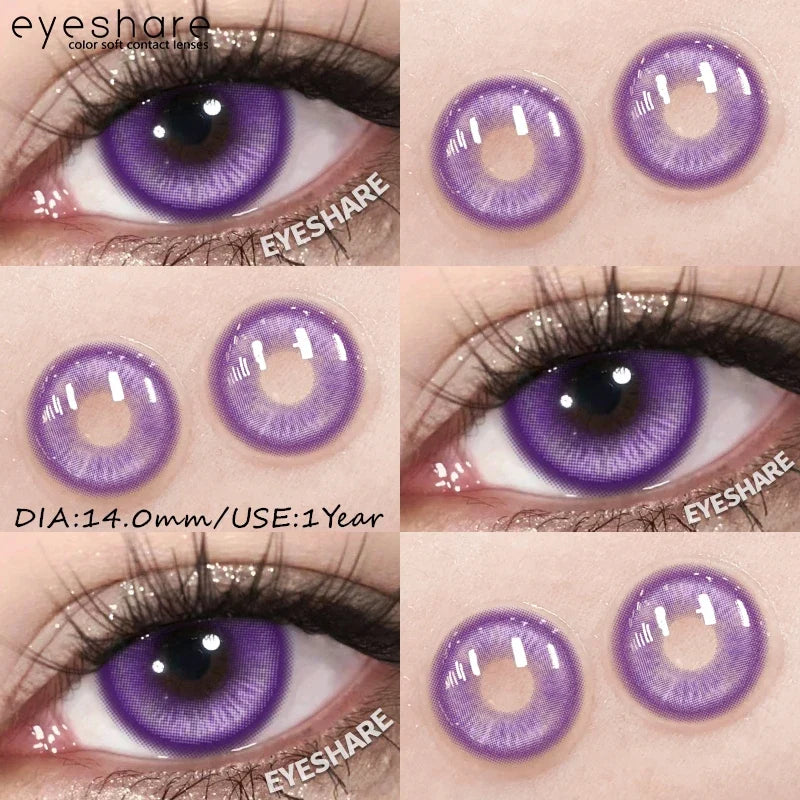 Halloween Color Contact Lenses Cosplay Red Eye Makeup Lenses Blue Pink Anime Eyes Contacts for Party Green Beauty Lens