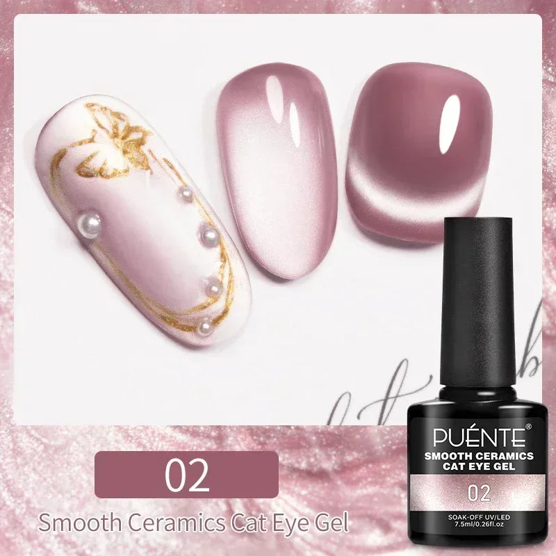 7.5ML Amber Moonlight Cat Magnetic Gel Nail Polish WaterLight Cat Eye Gel Soak Off Semi-Permanent Nail Art Varnish For Manicure