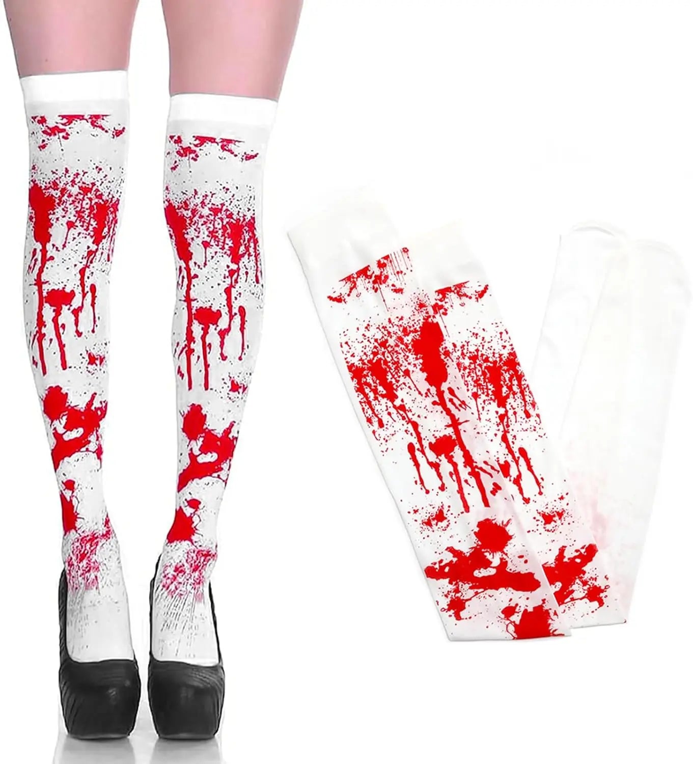 Gory Blood Splatter Gloves Ultra-Realistic Halloween Prop for Terrifying Bloody Hands Effect Perfect for Haunted House Actors