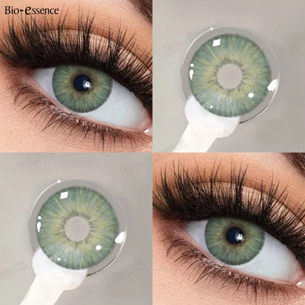 1 Pair Color Contact Lenses Fashion Beauty Lenses for New User Makeup Green Contact High Quality Natural Lenses Year