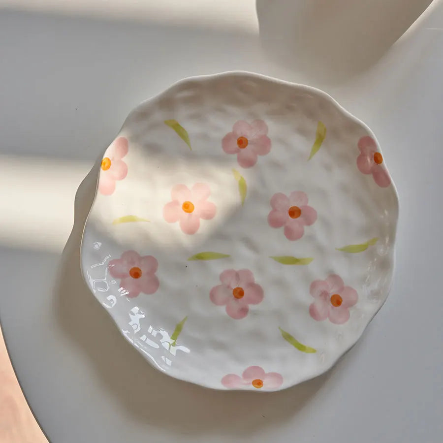 Handmade Irregular Ceramic Dessert Plate