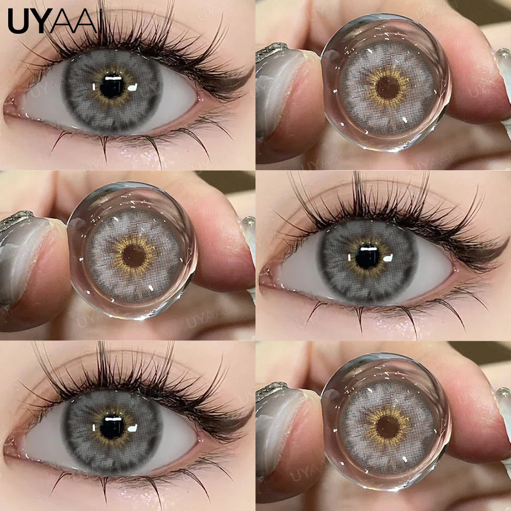 Color Contact Lenses Lenses Brown Pupils Color Contact Lenses for Eyes Green Lens 1 Pair/2pcs Pupils Cosmetic Lens